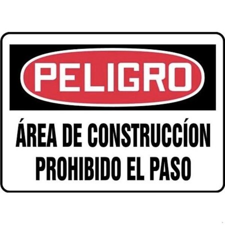 Accuform OSHA DANGER Safety Sign CONSTRUCTIO SHMADM014VA